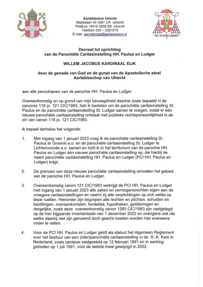 Decreet tot samenvoeging PCI's